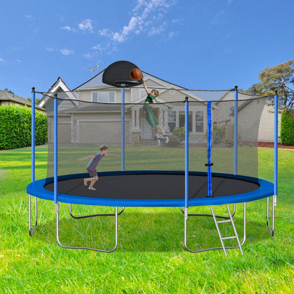 14FT Trampoline Outdoor With Backboard