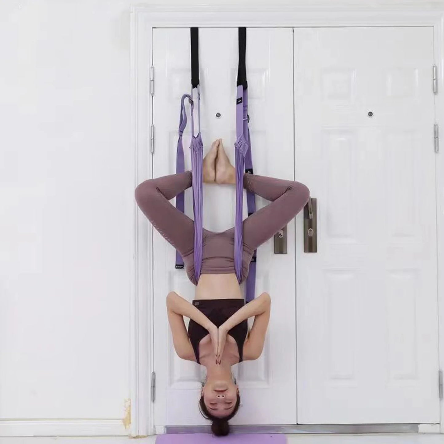 Aerial Yoga Strap for Stretching Home Use 2nd Gen No Door Installation Hanging yoga belt Fitness Equipment for Splits Backbends