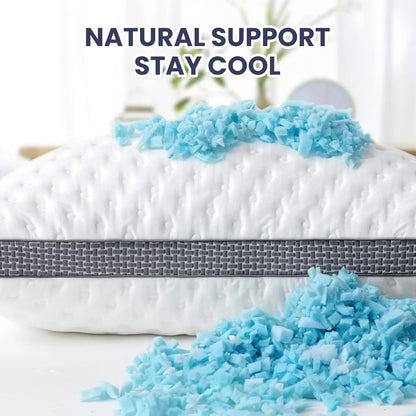 Queen Cooling Gel Bed Pillow  with  Memory Foam