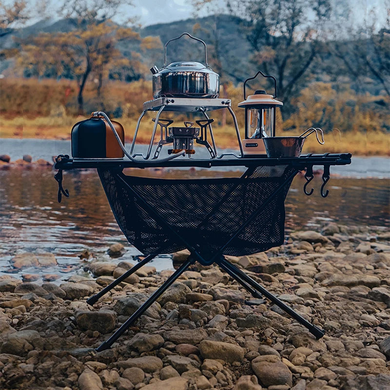 Folding Aluminum Lightweight  table with Storage