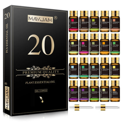 20 Bottles Kit Essential Oils Assortment