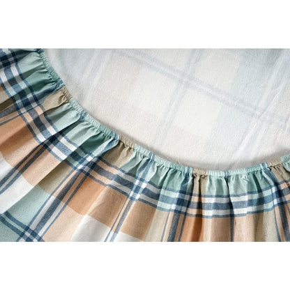 Queen Size Flannel Sheets Set - 100% Cotton