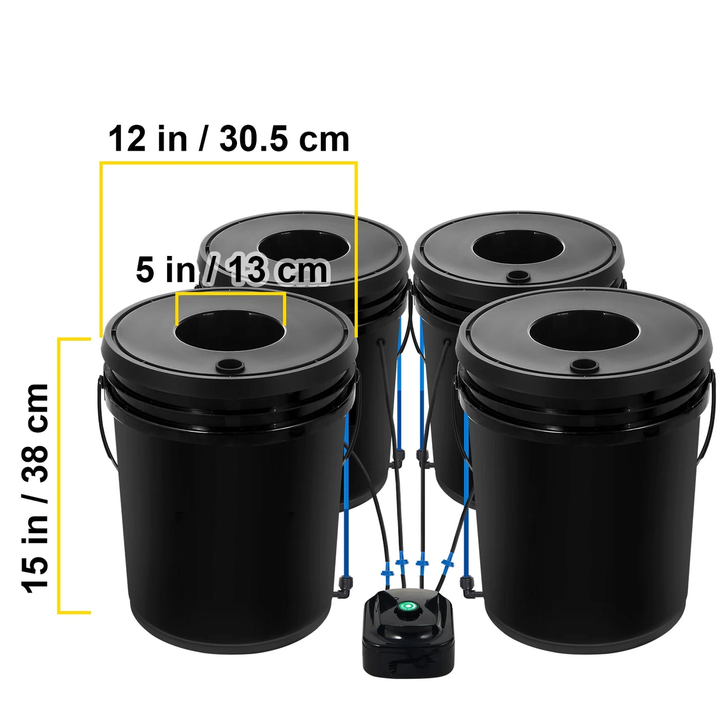5 Gallon Hydroponics Deep Water Culture System