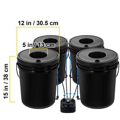 5 Gallon Hydroponics Deep Water Culture System