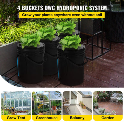 5 Gallon Hydroponics Deep Water Culture System