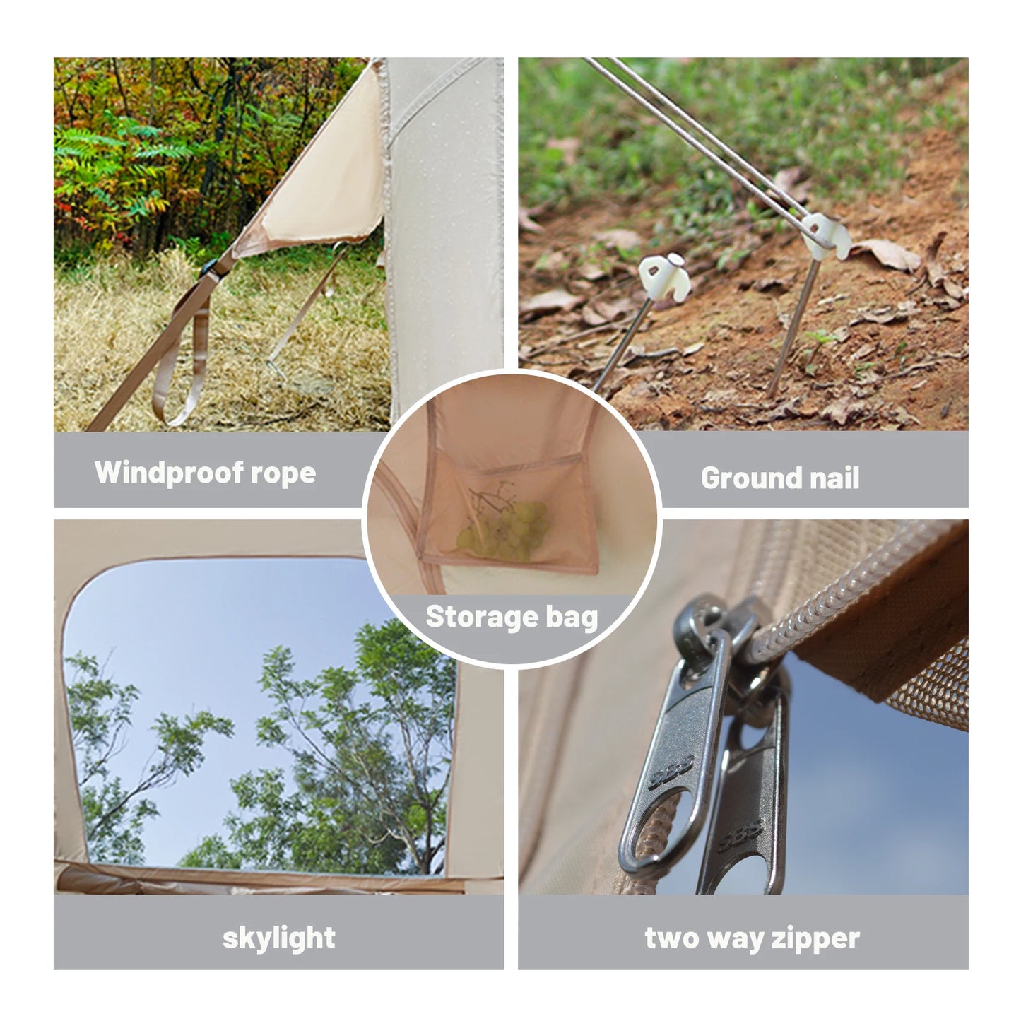 Inflatable Camping Tent Easy Setup Self-Supporting