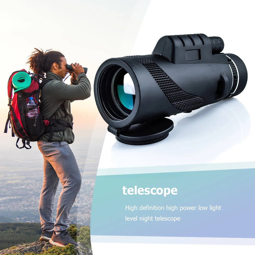 10X Portable Monocular Lightweight Telescope