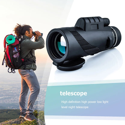 10X Portable Monocular Lightweight Telescope