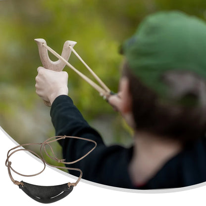 Handmade Leather Shepherd Slingshot for Hiking