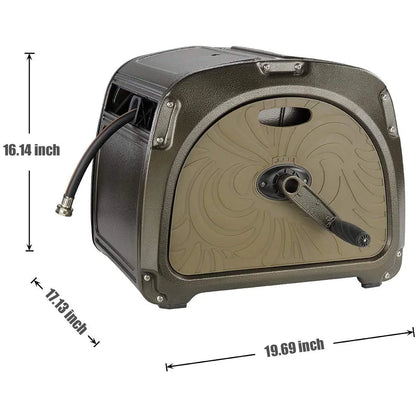 Giraffe Tools SW5 Metal Hose Reel Box, With 150ft 5/8" Hose,