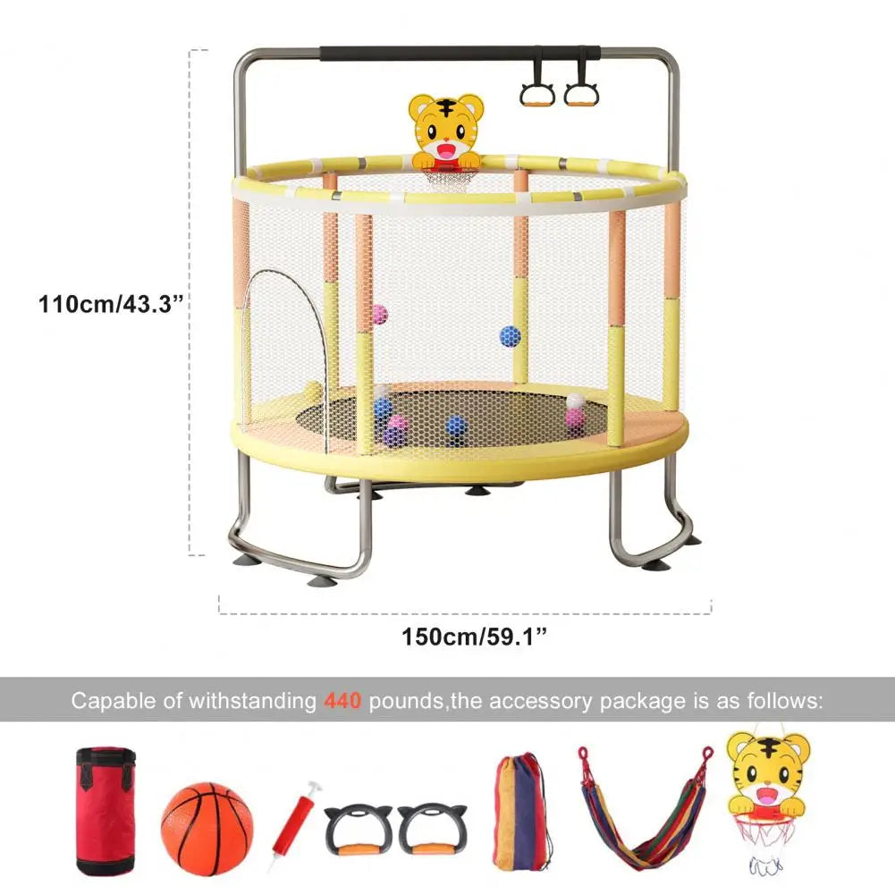 5FT Kids Adjustable Toddler Trampoline