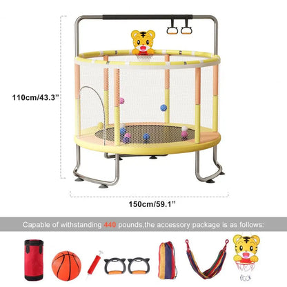 5FT Kids Adjustable Toddler Trampoline