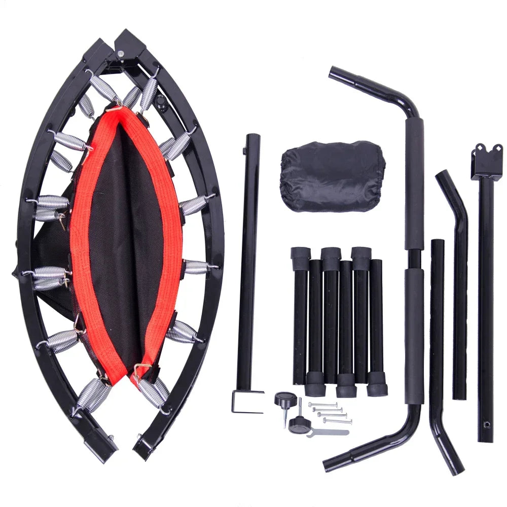 40 Inch Mini Exercise Trampoline for Adults or Kids  Indoor Fitness Rebounder Trampoline with Safety Pad  Max Load 300LBS