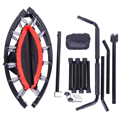 40 Inch Mini Exercise Trampoline for Adults or Kids  Indoor Fitness Rebounder Trampoline with Safety Pad  Max Load 300LBS