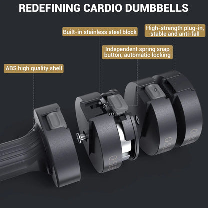 6 In 1 Adjustable Dumbbell Set