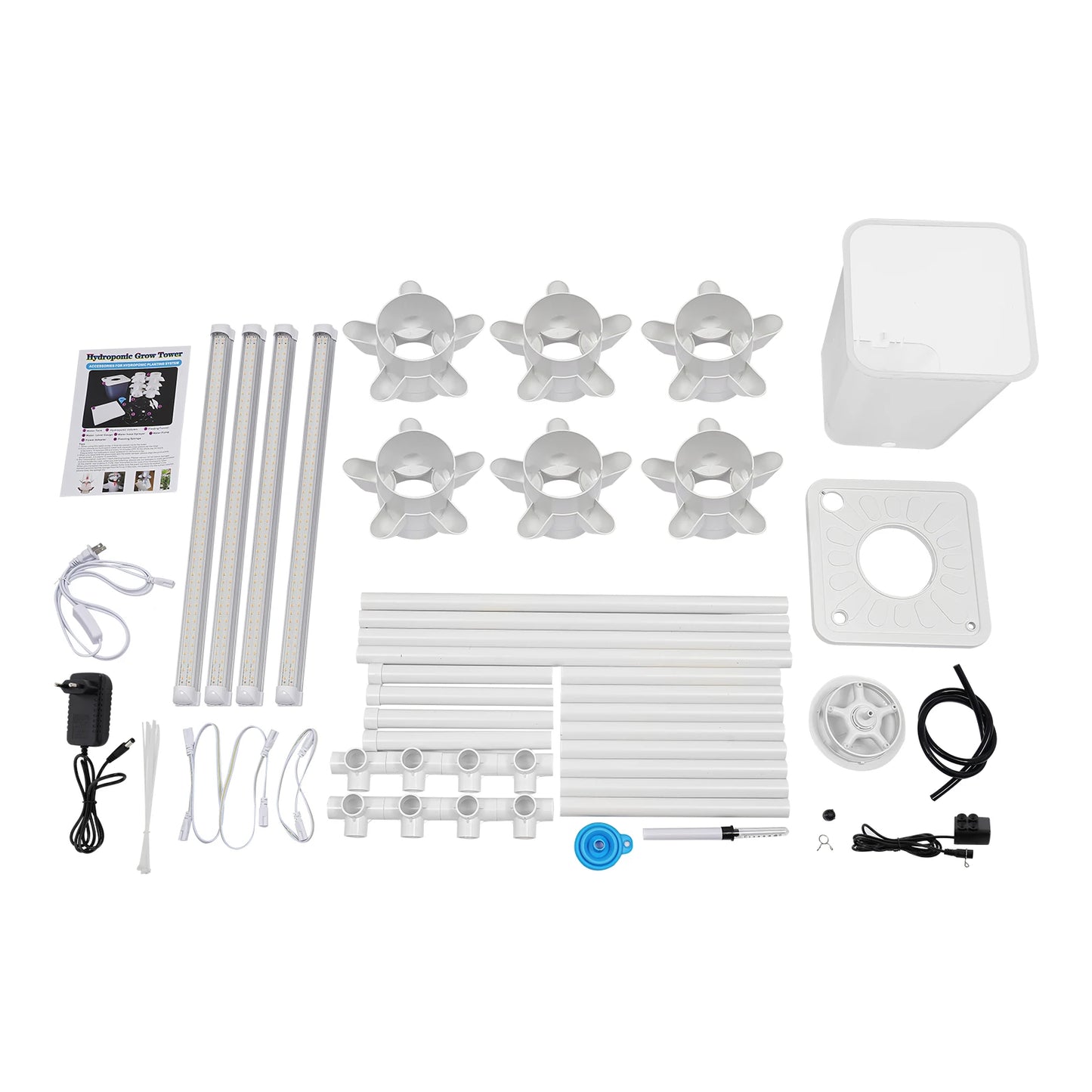 Hydroponics Vertical Growing Kit 6 Layers 30 Holes