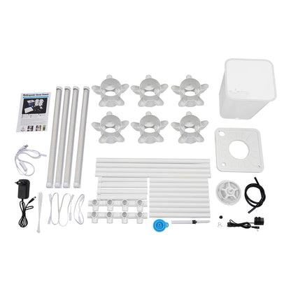 Hydroponics Vertical Growing Kit 6 Layers 30 Holes