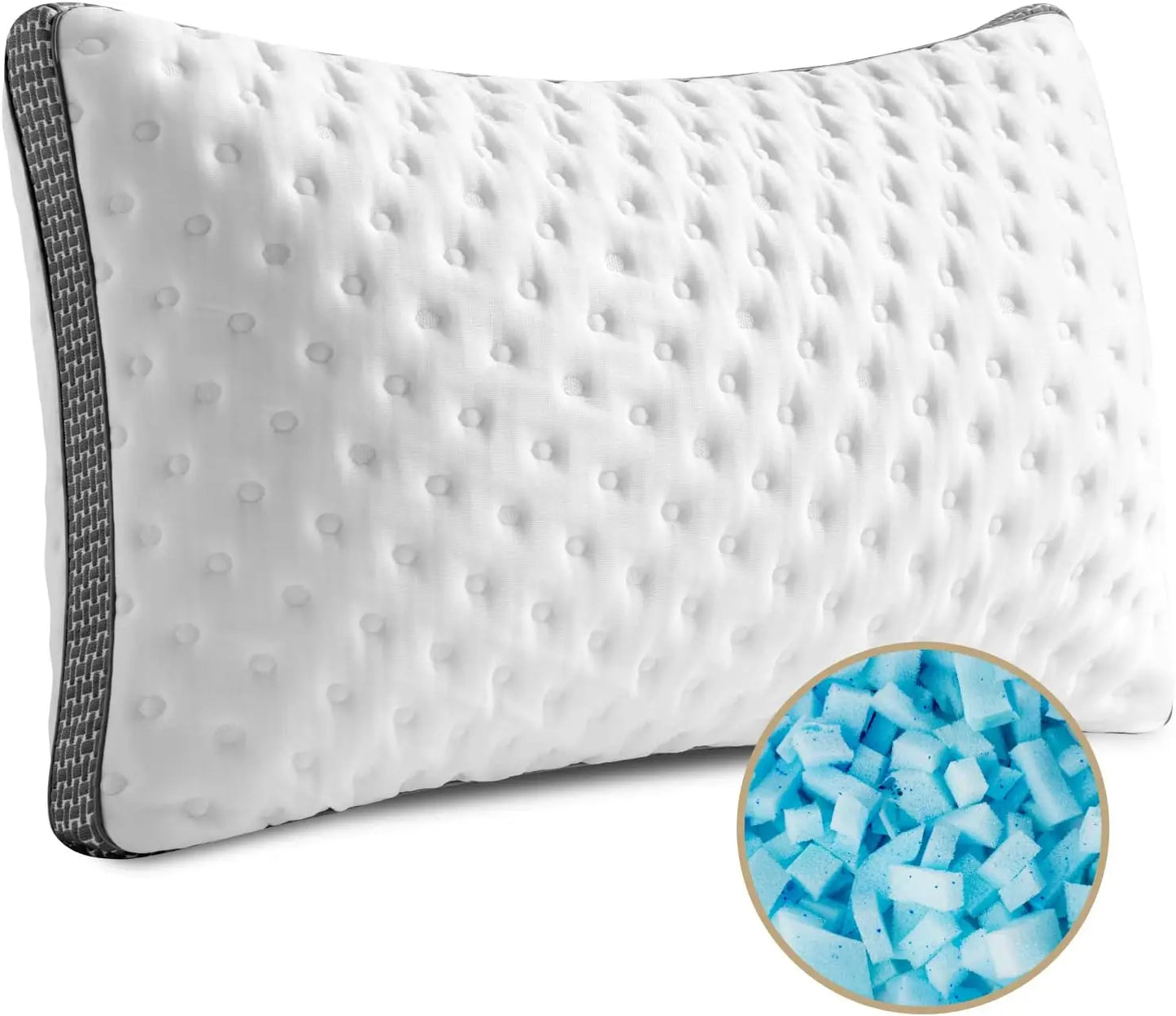 Queen Cooling Gel Bed Pillow  with  Memory Foam