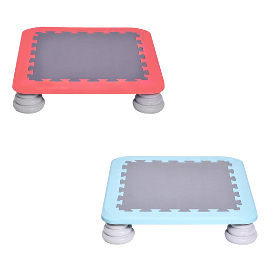 Toddler Trampoline Recreational Rebounder Indoor Fitness Toy Backyard Trampoline, Stable Bouncing Bed, Jump Sensory Training