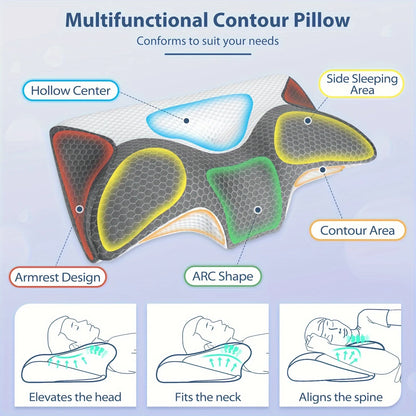 Cervical Memory Foam Pillows For Neck Shoulder Pain