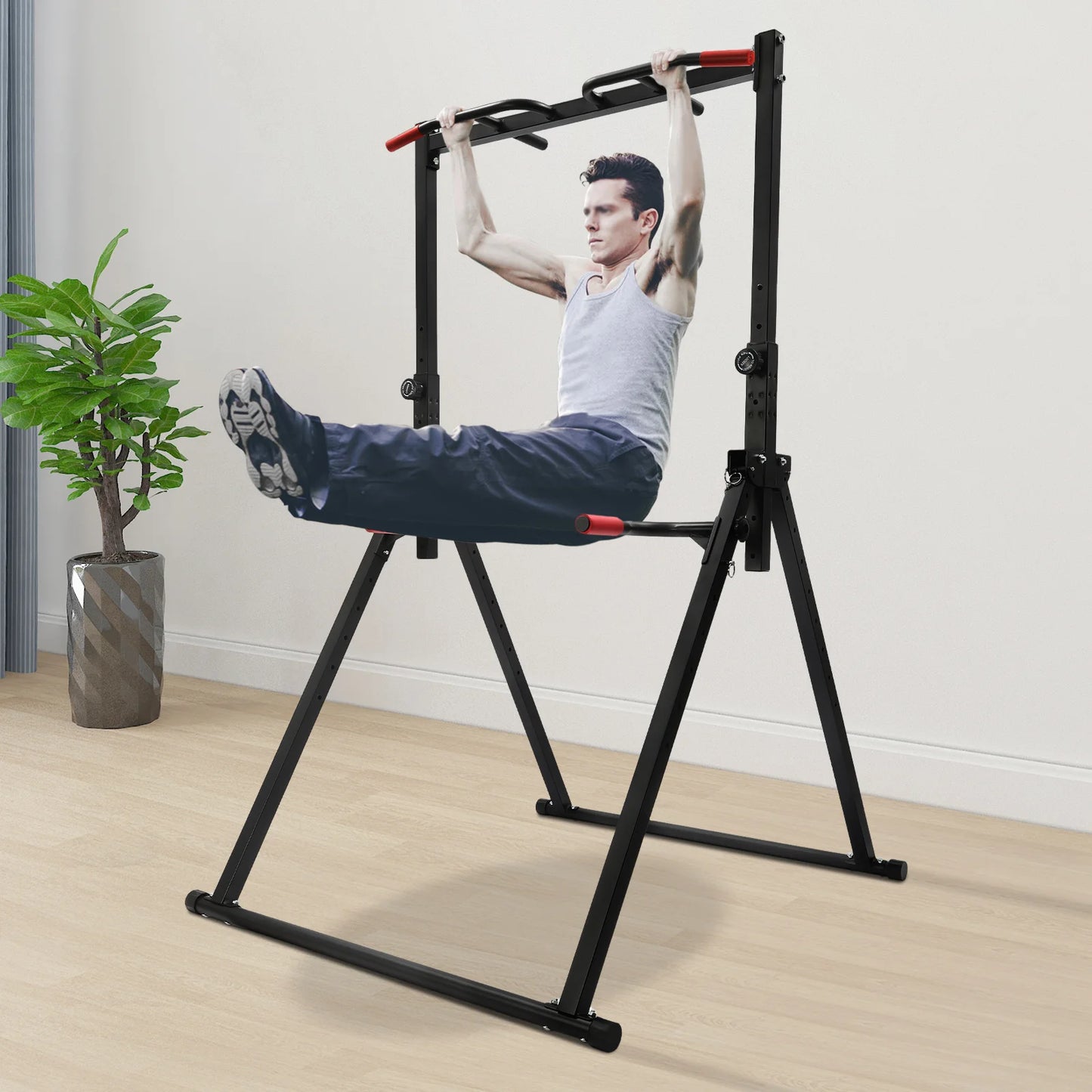 Adjustable Height Home Pull Up Station