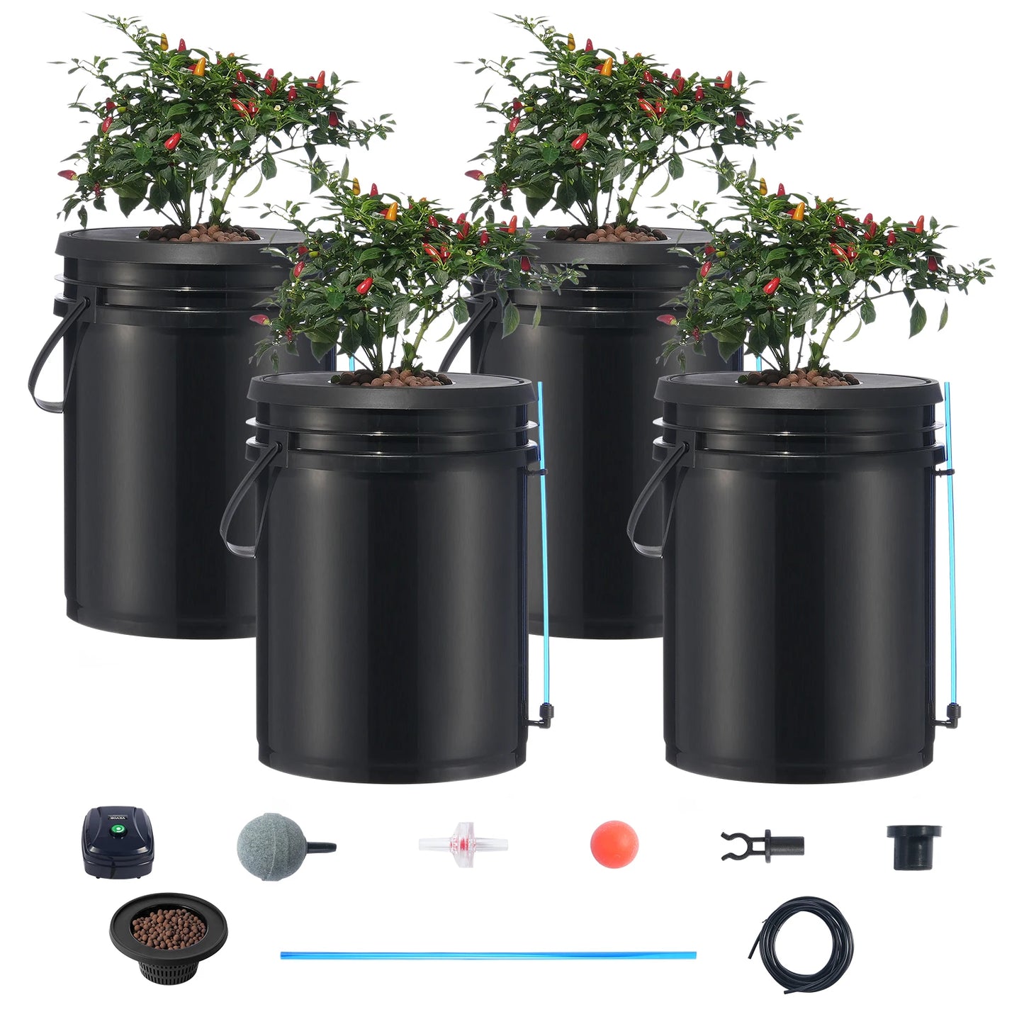 5 Gallon Hydroponics Deep Water Culture System