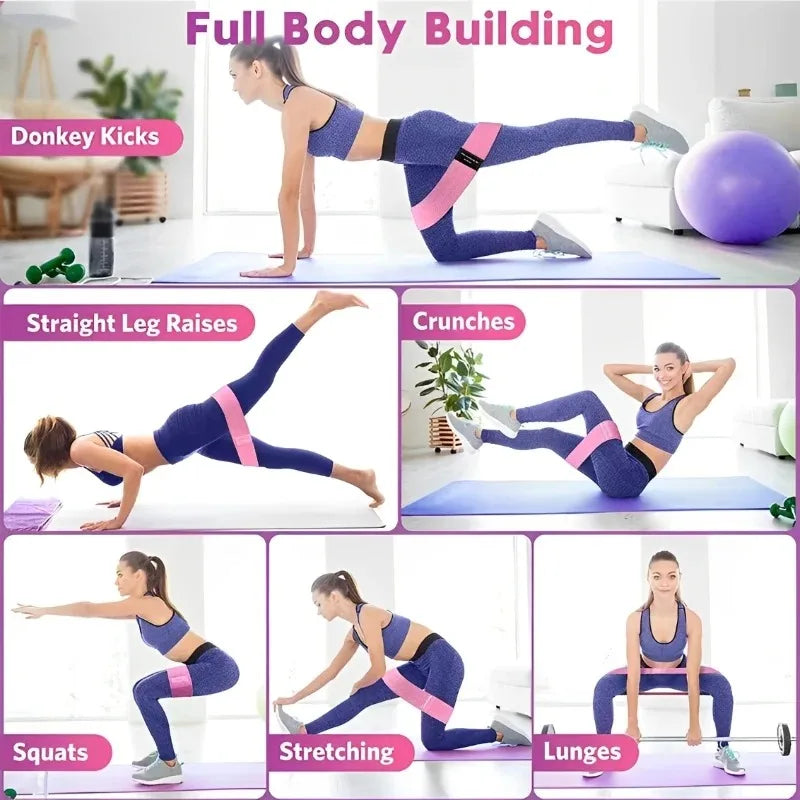 Fabric Resistance Hip Booty Bands for Workout