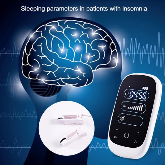 Insomnia Anxiety Depression CES Sleeping Therapy Transcranial Microcurrent Pulse Massage