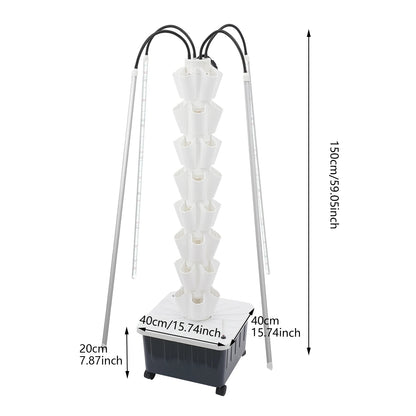 40 hole Indoor Hydroponics Vertical Growing Kit