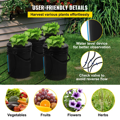5 Gallon Hydroponics Deep Water Culture System