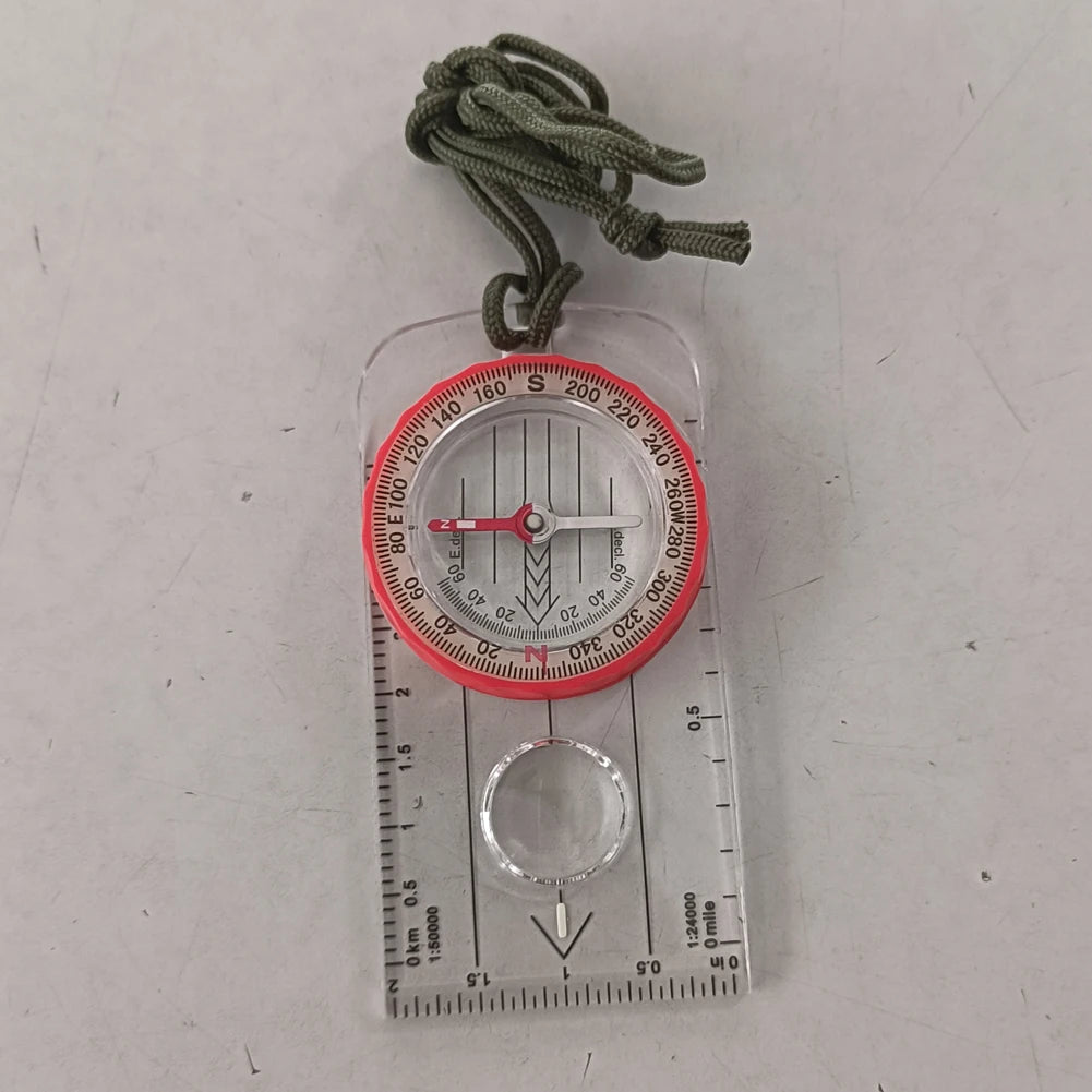 Luminous Waterproof Compass with Magnifier