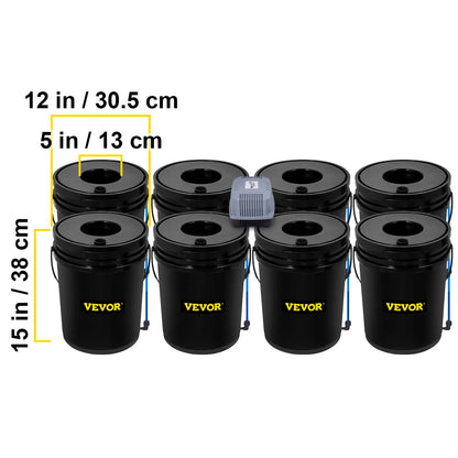 5 Gallon Hydroponics Deep Water Culture System
